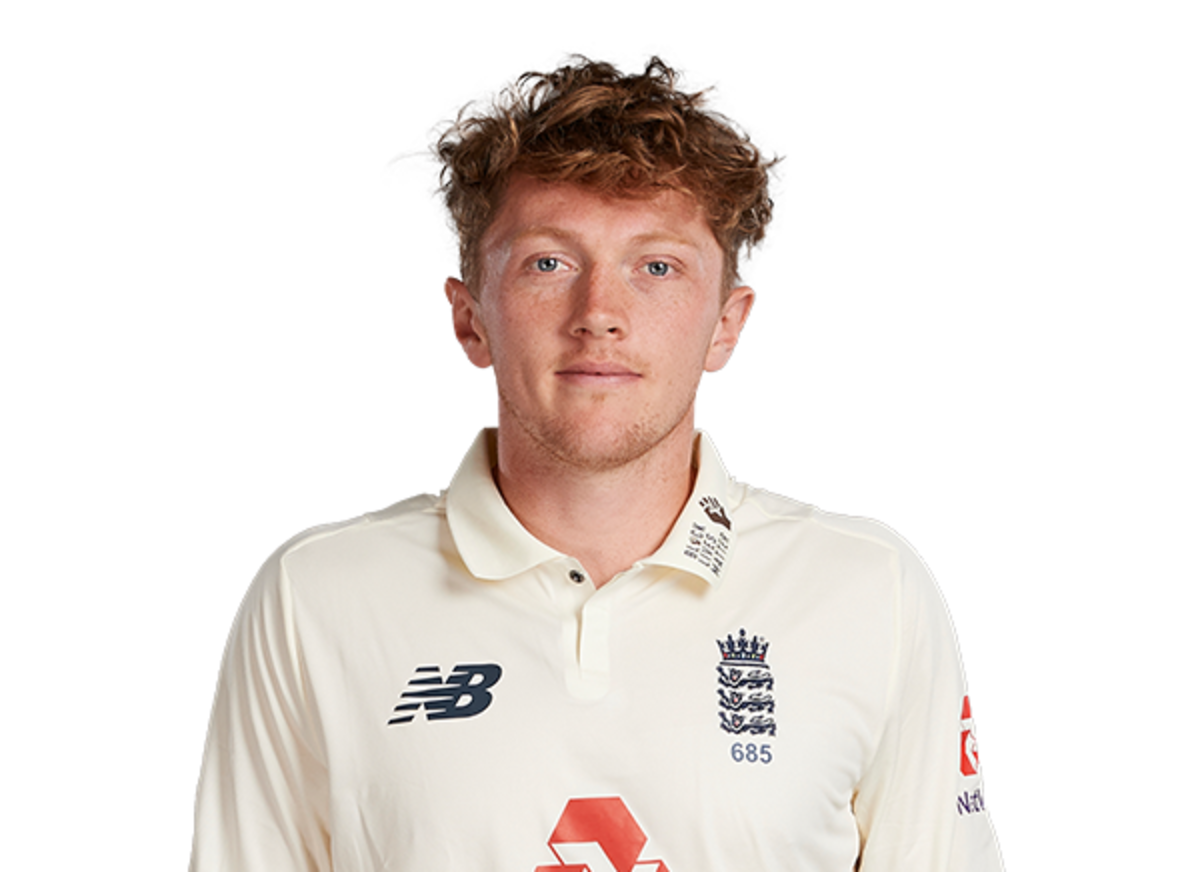 Dom Bess player page headshot cutout, 2021 | ESPNcricinfo.com