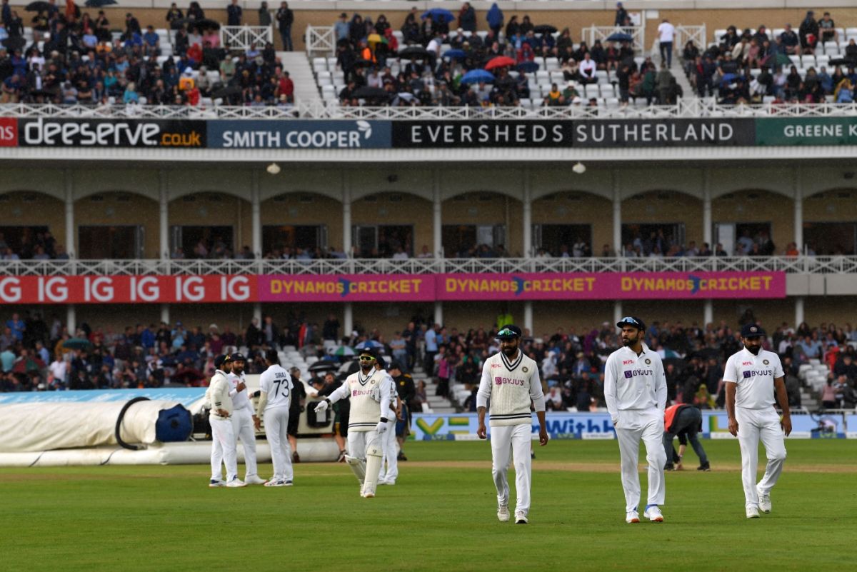 Another session, another rain interruption at the Trent Bridge Test, England vs India, 1st Test, Nottingham, 3rd day, August 6, 2021