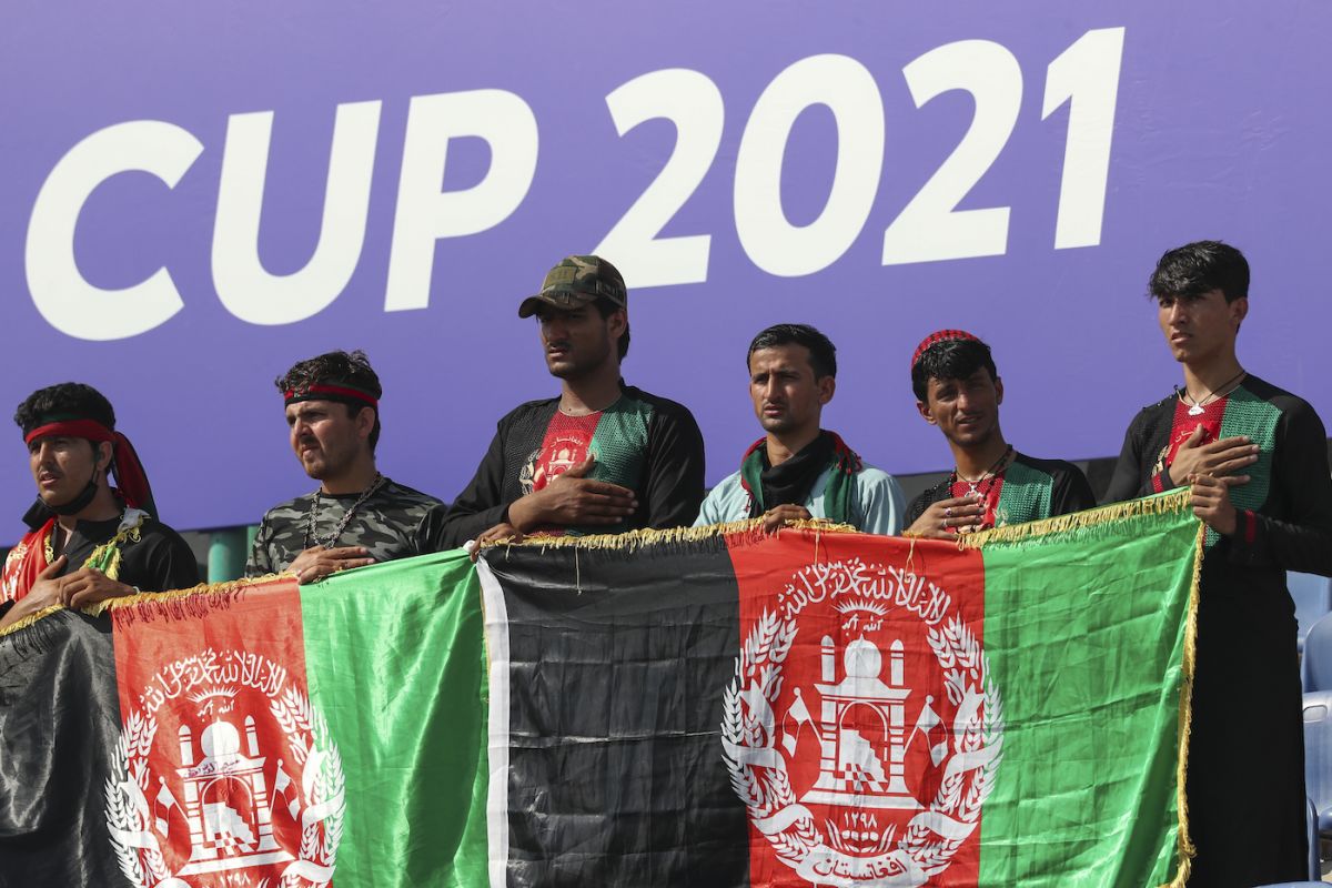 Afghan fans turned up to support their team in the semifinals race