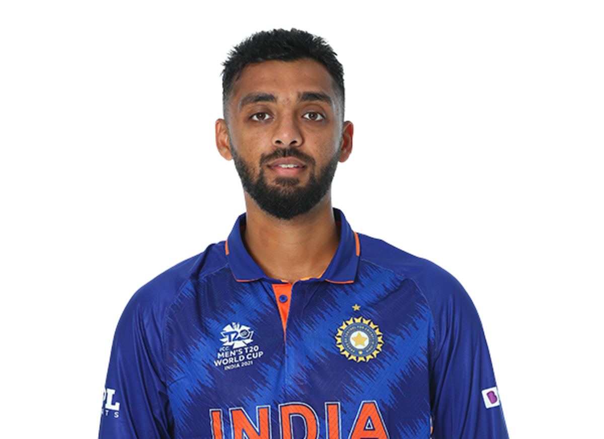 Varun Chakravarthy player page headshot cutout 2021 | ESPNcricinfo.com