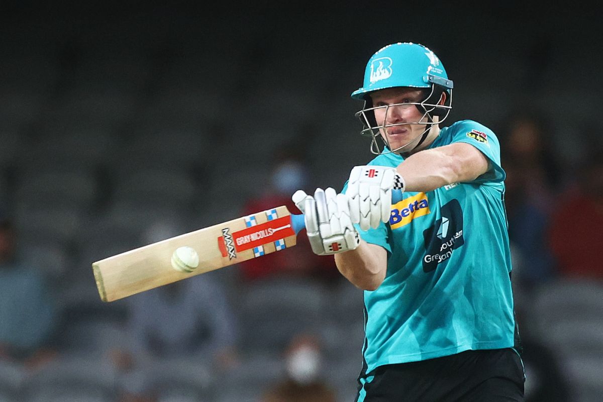 Max Bryant hit a quick half-century from the top of the order, Brisbane Heat vs Perth Scorchers, BBL 2021-22, Melbourne, January 17, 2022
