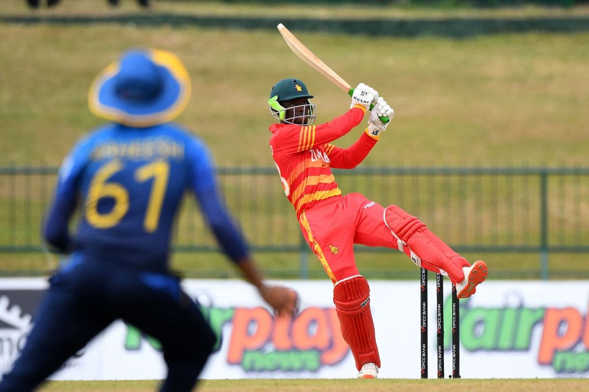 Regis Chakabva pulls stylishly, Sri Lanka vs Zimbabwe, 2nd ODI, Pallekele, January 18, 2022