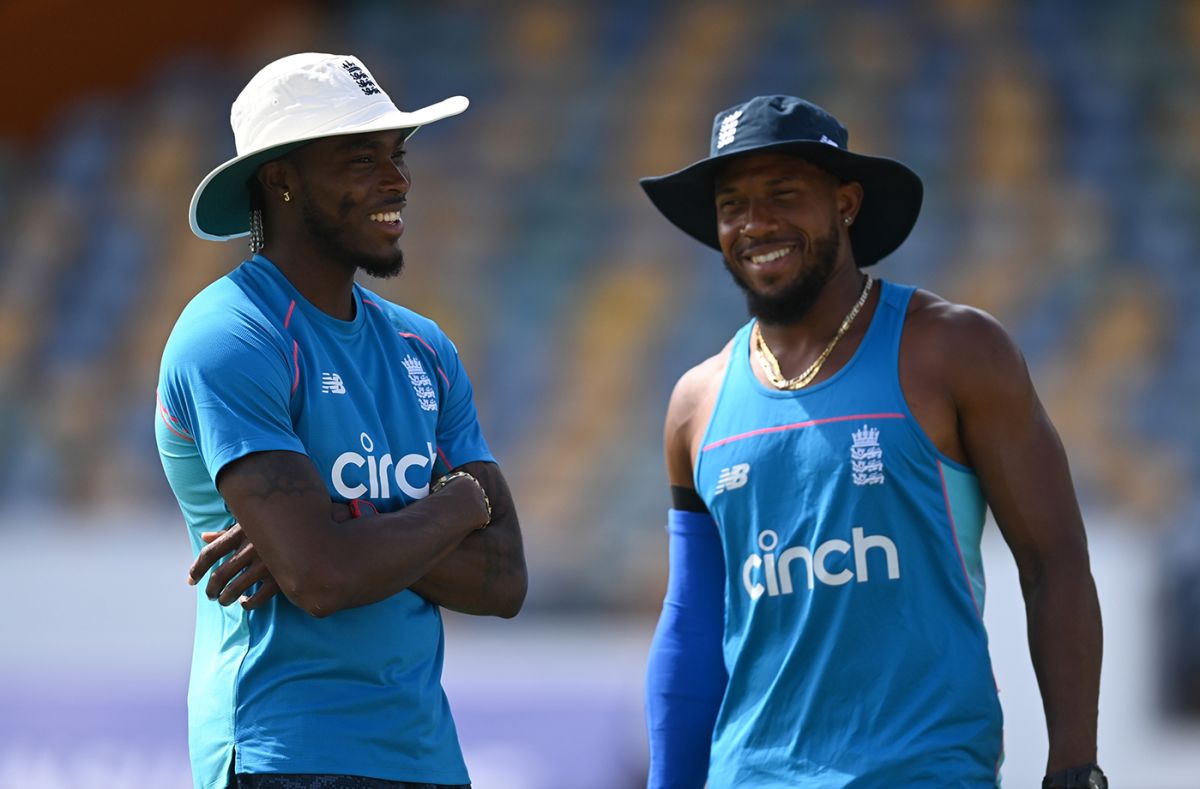 Jofra Archer was in attendance at England training as he continues his rehab, Barbados, January 21, 2022