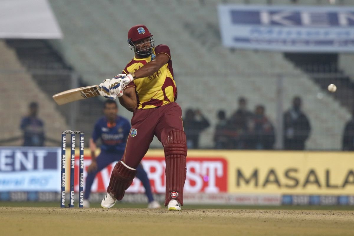 Kieron Pollard shapes to play a short ball | ESPNcricinfo.com