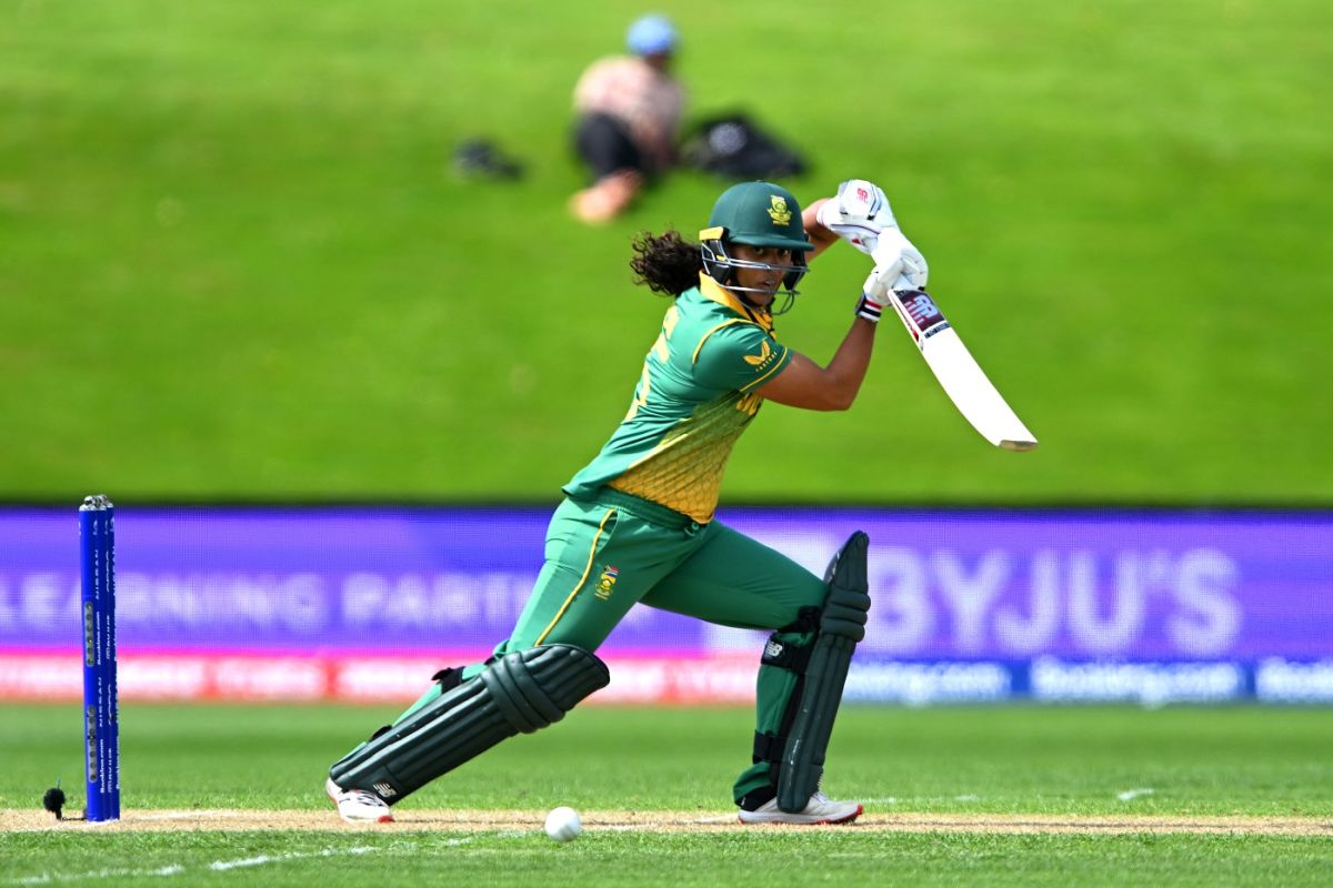 Chloe Tryon drives square through the off side | ESPNcricinfo.com