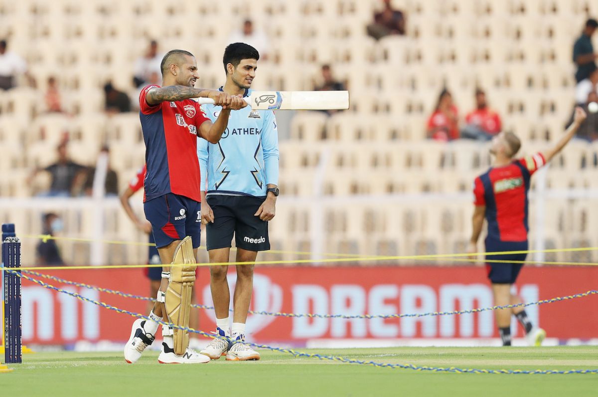 Shikhar Dhawan and Shubman Gill get an idea of the pitch | ESPNcricinfo.com