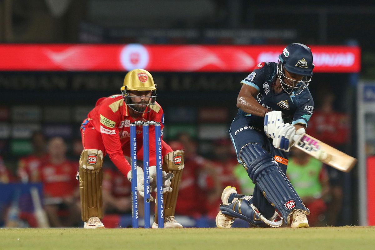 B Sai Sudharsan picked up speed after a cautious start