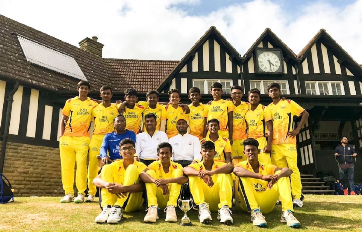The Junior Chennai Super Kings team