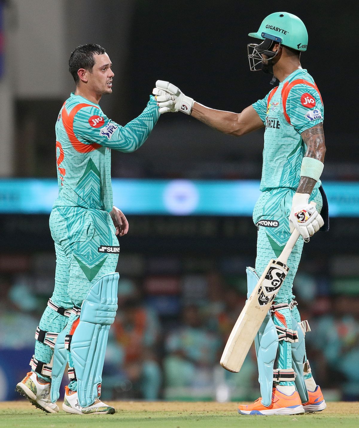Quinton de Kock and KL Rahul put up a record 210 runs for the unbroken first wicket, Kolkata Knight Riders vs Lucknow Super Giants, IPL 2022, DY Patil Stadium, Mumbai, May 18, 2022