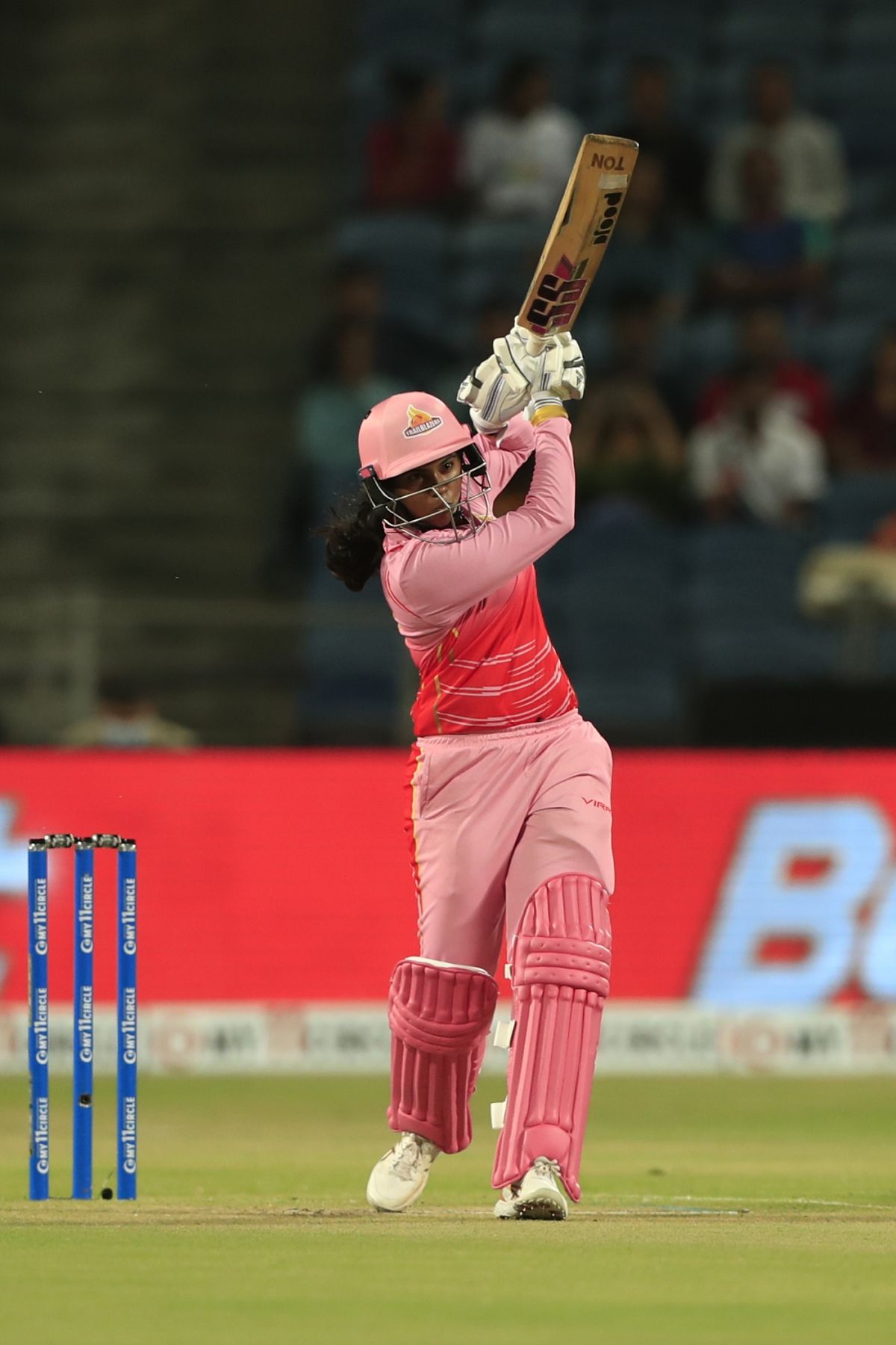 S Meghana hits over the top, Trailblazers vs Velocity, Women's T20 Challenge, Pune, May 26, 2022
