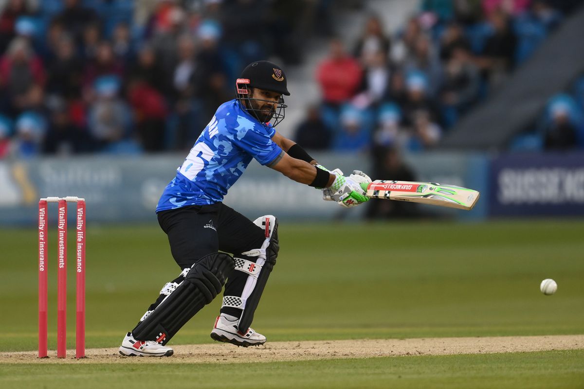Mohammad Rizwan got his Sussex stint off to a flyer, Sussex vs Glamorgan, Vitality T20 Blast, South Group, Hove, May 26, 2022