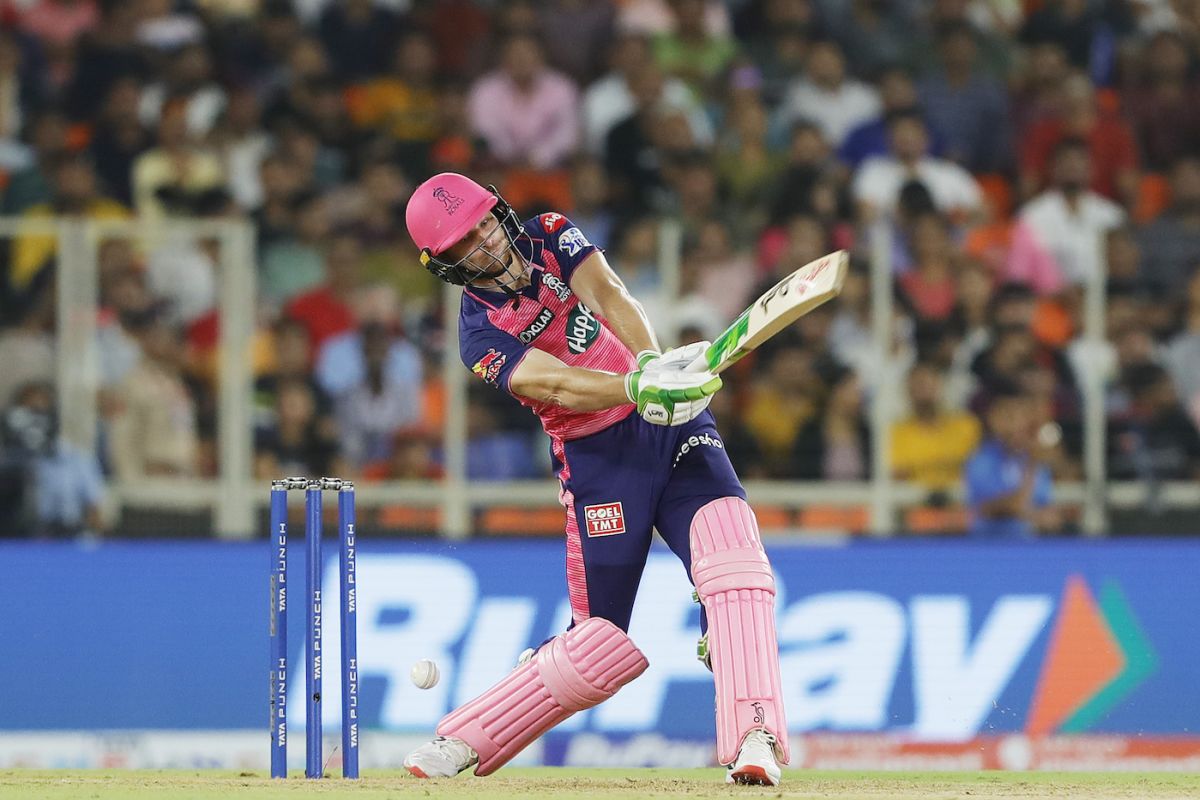 The fours and sixes flowed from Jos Buttler's bat like earlier in the season, Rajasthan Royals vs Royal Challengers Bangalore, IPL 2022 Qualifier 2, Ahmedabad, May 27, 2022