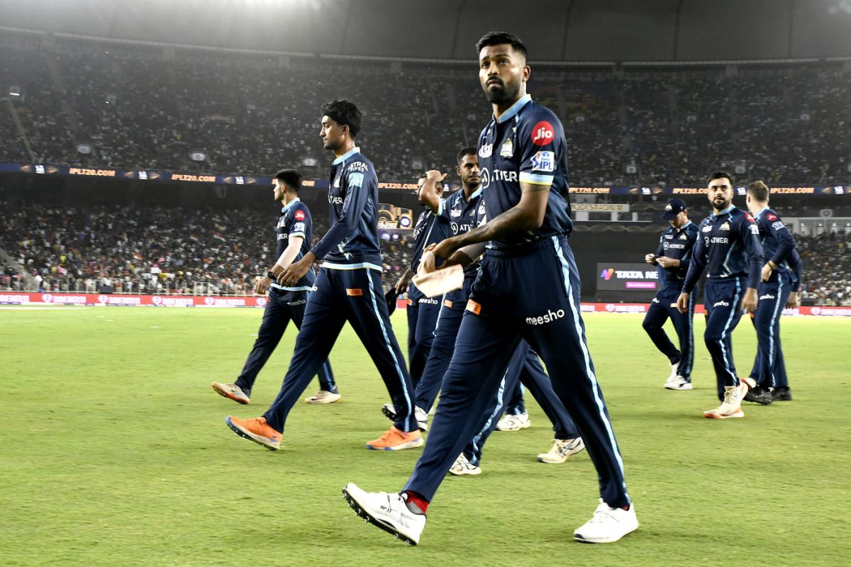 Hardik Pandya very much led Gujarat Titans from the front, with the ball, in the final, Gujarat Titans vs Rajasthan Royals, IPL 2022, final, Ahmedabad, May 29, 2022