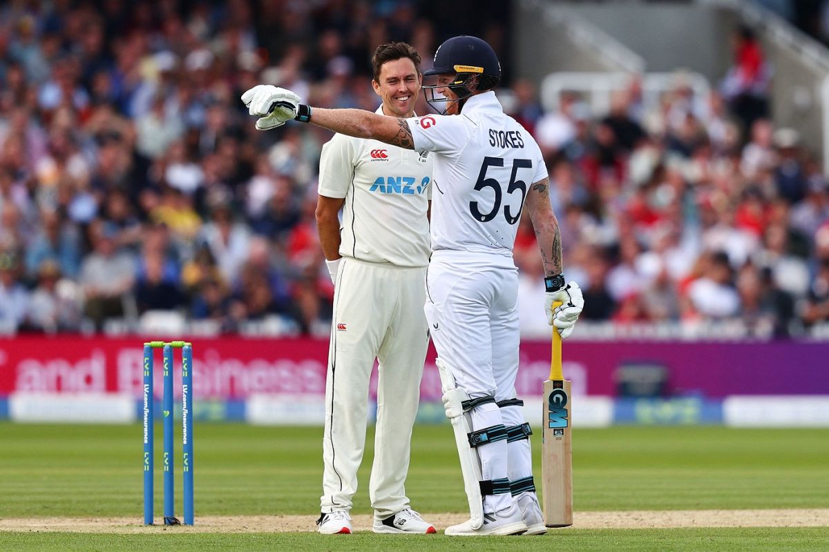 Kyle Jamieson Reacts After Bouncing Out A Set Ben Stokes | ESPNcricinfo.com