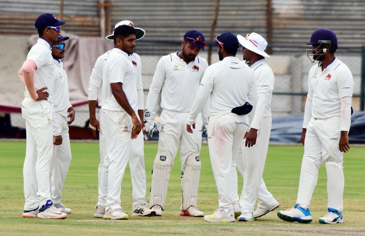 Tushar Deshpande gets together with his team-mates | ESPNcricinfo.com