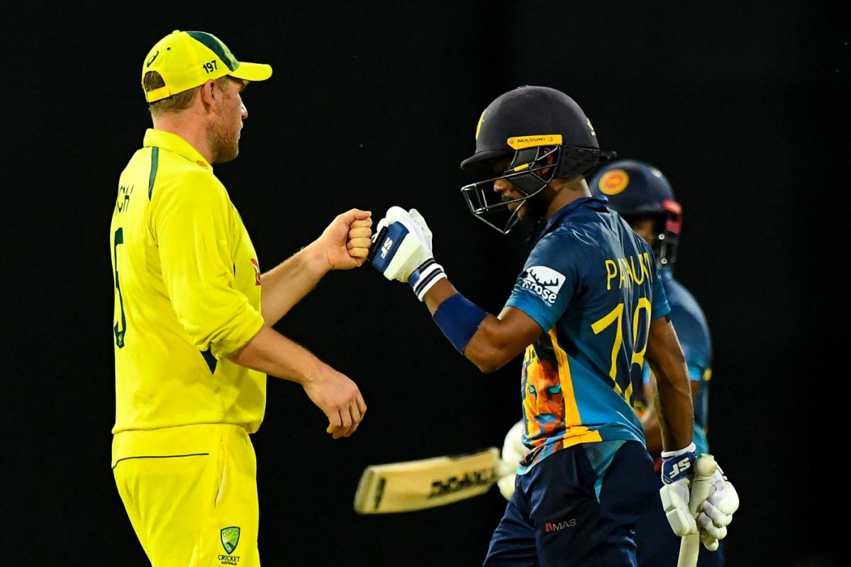 Chamika Karunaratne poses during the Sri Lanka ICC Men's T20