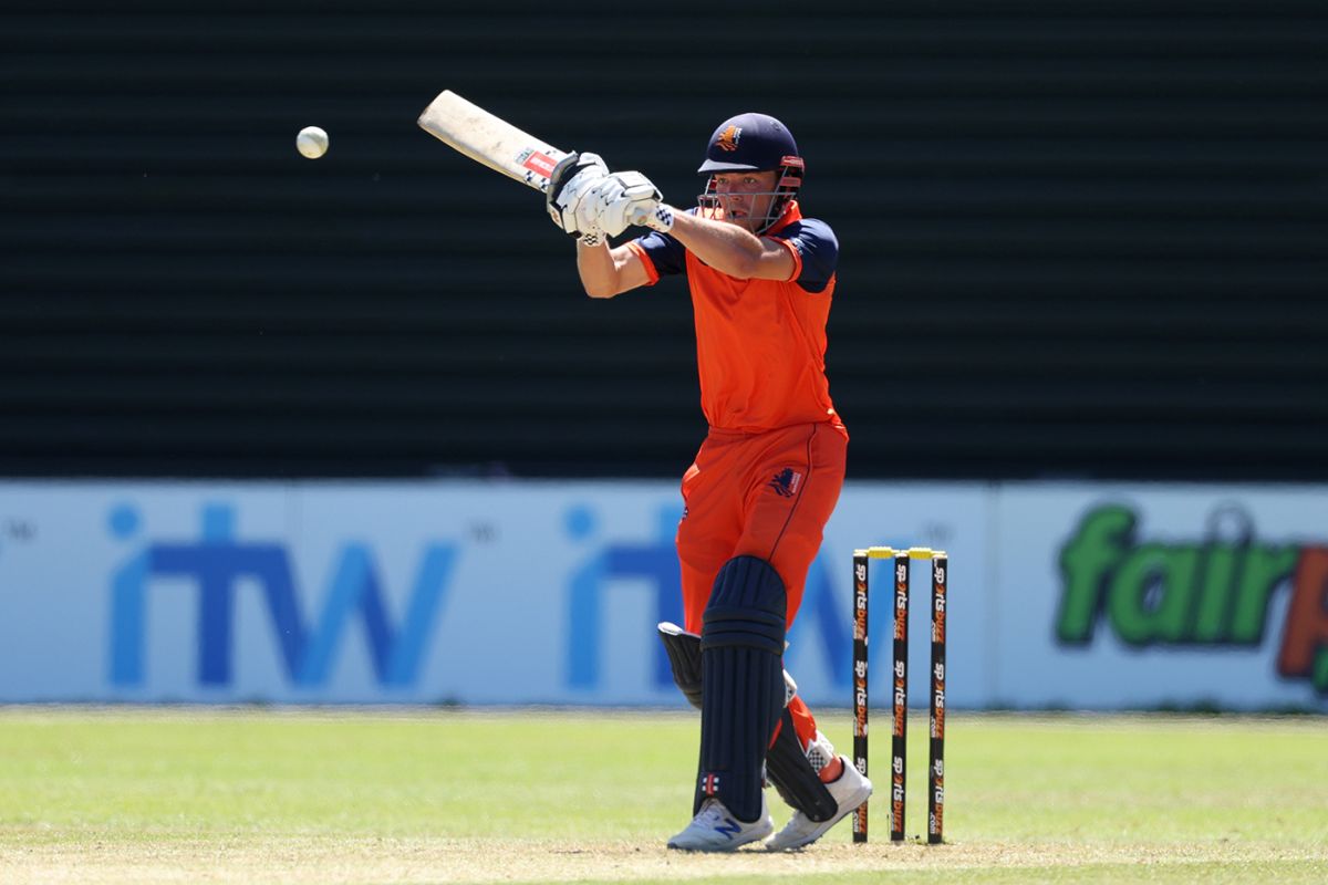 Bas de Leede scored his maiden ODI half-century | ESPNcricinfo.com