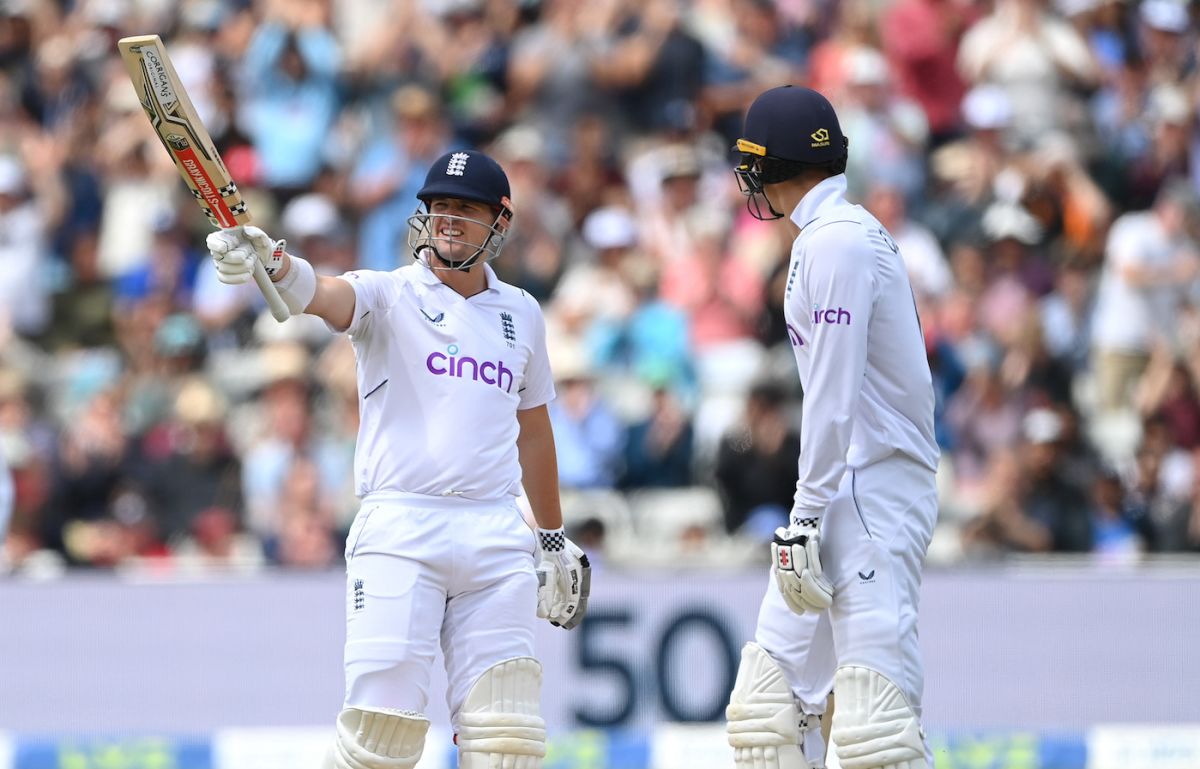 Alex Lees got to his half-century off just 44 balls, England vs India, 5th Test, Birmingham, 4th day, July 4, 2022