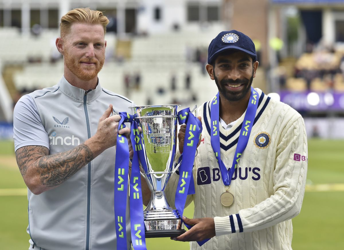 Ben Stokes and Jasprit Bumrah shared the series trophy 2-2, England vs India, 5th Test, Edgbaston, 5th day, July 5, 2022