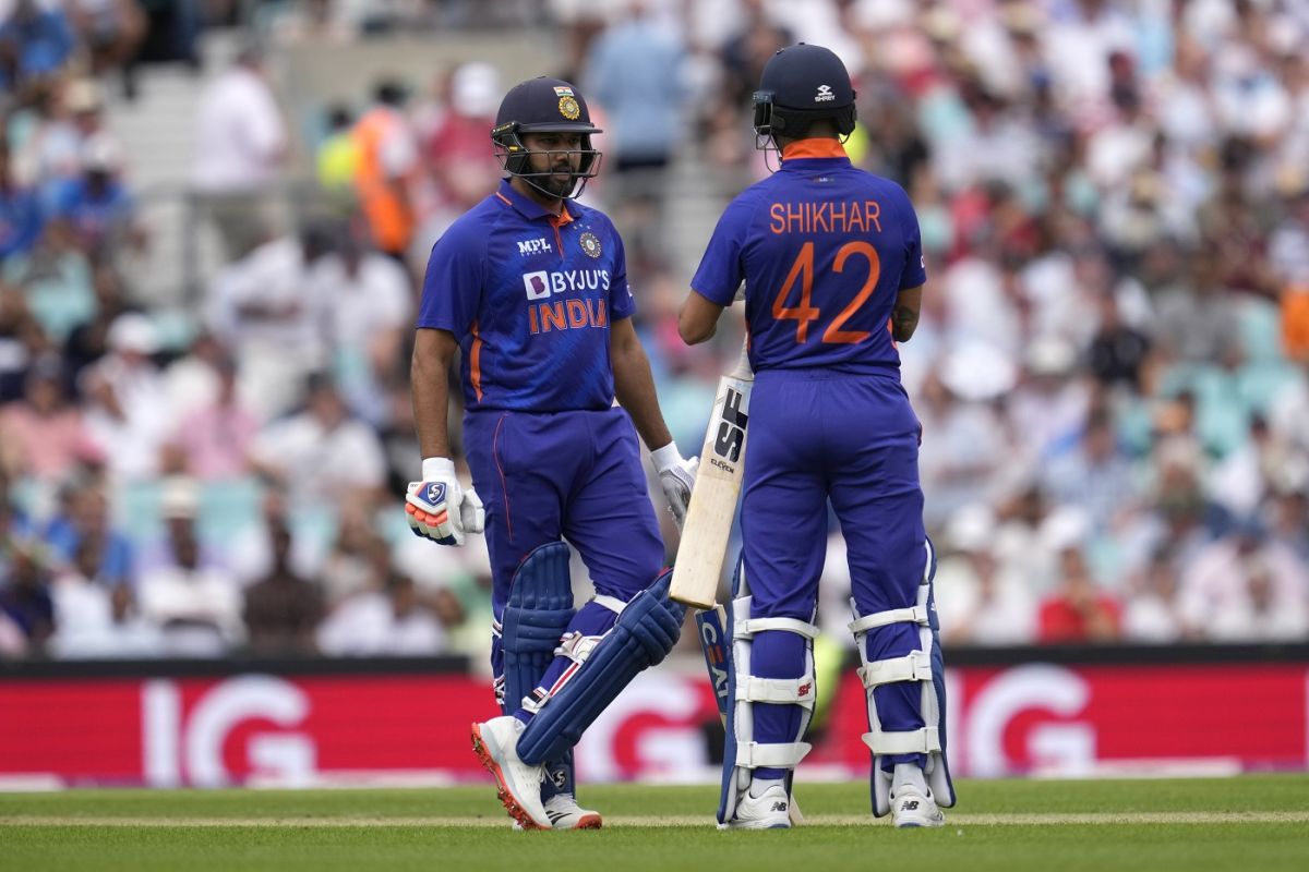 Rohit Sharma and Shikhar Dhawan's half-century stand gave India the perfect platform in the chase, England vs India, 1st ODI, The Oval, London, July 12, 2022