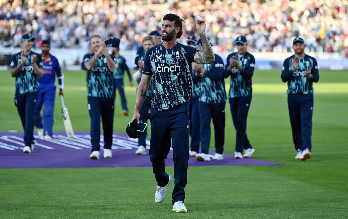 Reece Topley ended with career-best figures of 6 for 24, England vs India, 2nd ODI, Lord's, London, July 14, 2022 
