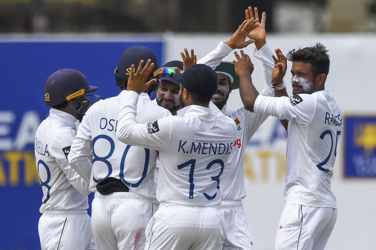 Ramesh Mendis struck early to remove Mohammad Rizwan, Sri Lanka vs Pakistan, 1st Test, Galle, 2nd day