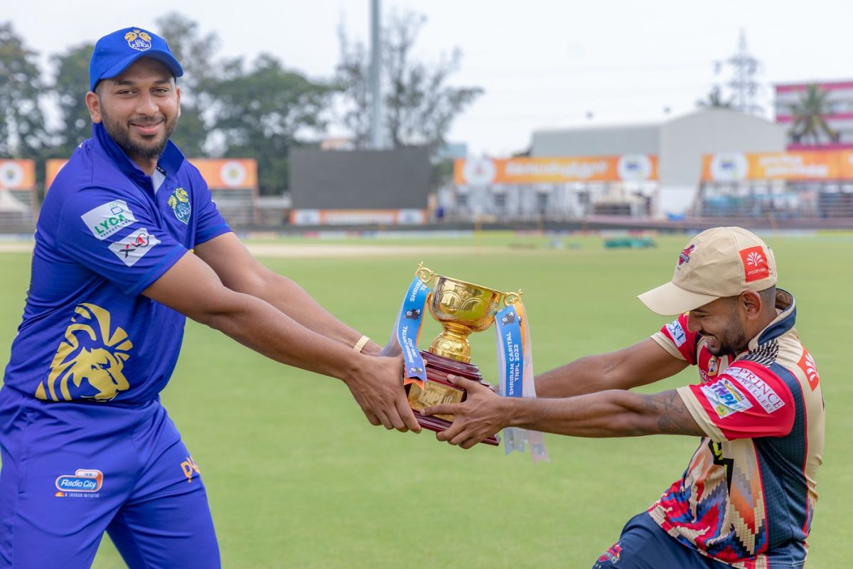Sandeep Warrier in action at the nets