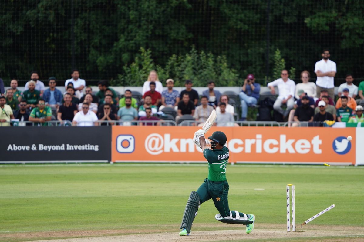 Fakhar Zaman Lost His Off Stump To A Wild Heave | ESPNcricinfo.com