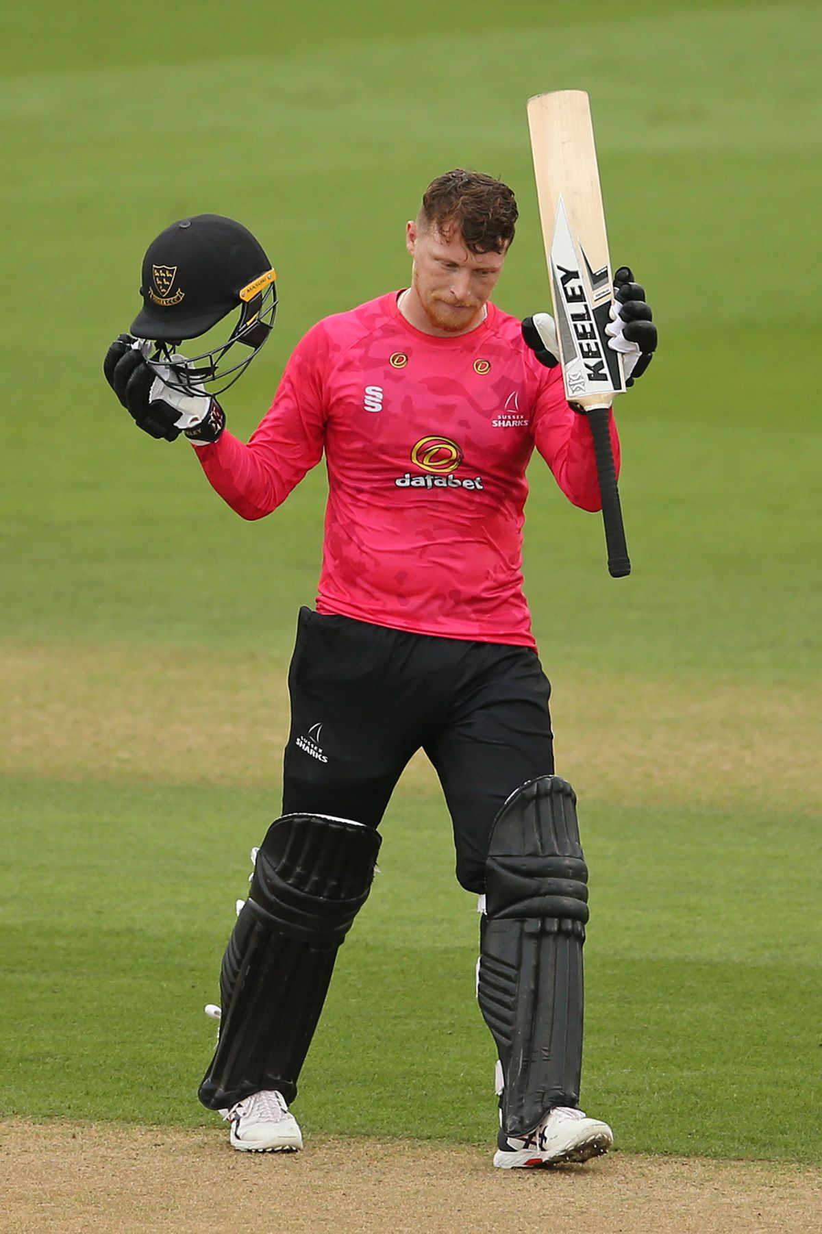 Tom Alsop acknowledges reaching his century