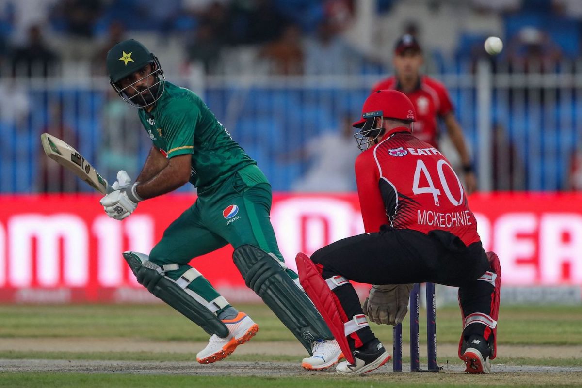 Fakhar Zaman, like the other Pakistan top-order batters, found the big shots tough to play, Hong Kong vs Pakistan, Asia Cup, Sharjah, September 2, 2022