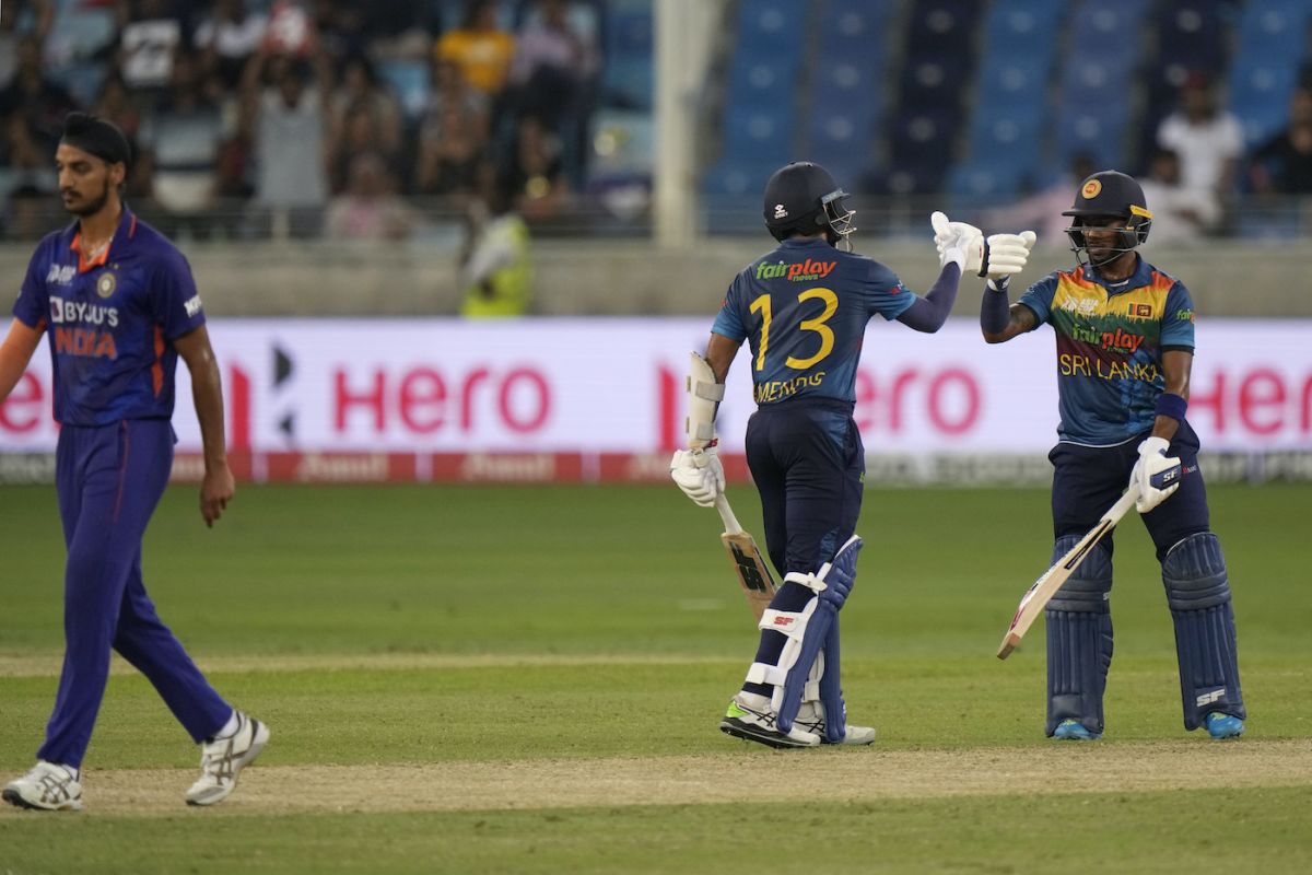 Pathum Nissanka and Kusal Mendis set a strong foundation in the chase, India vs Sri Lanka, Asia Cup, Dubai, September 6, 2022
