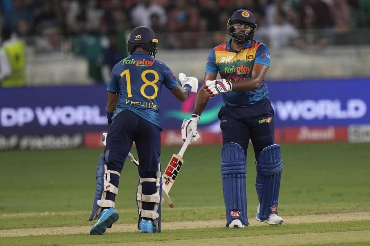 Pathum Nissanka and Bhanuka Rajapaksa resurrected Sri Lanka's innings after early losses, Sri Lanka vs Pakistan, Asia Cup Super 4s, Dubai, September 9, 2022