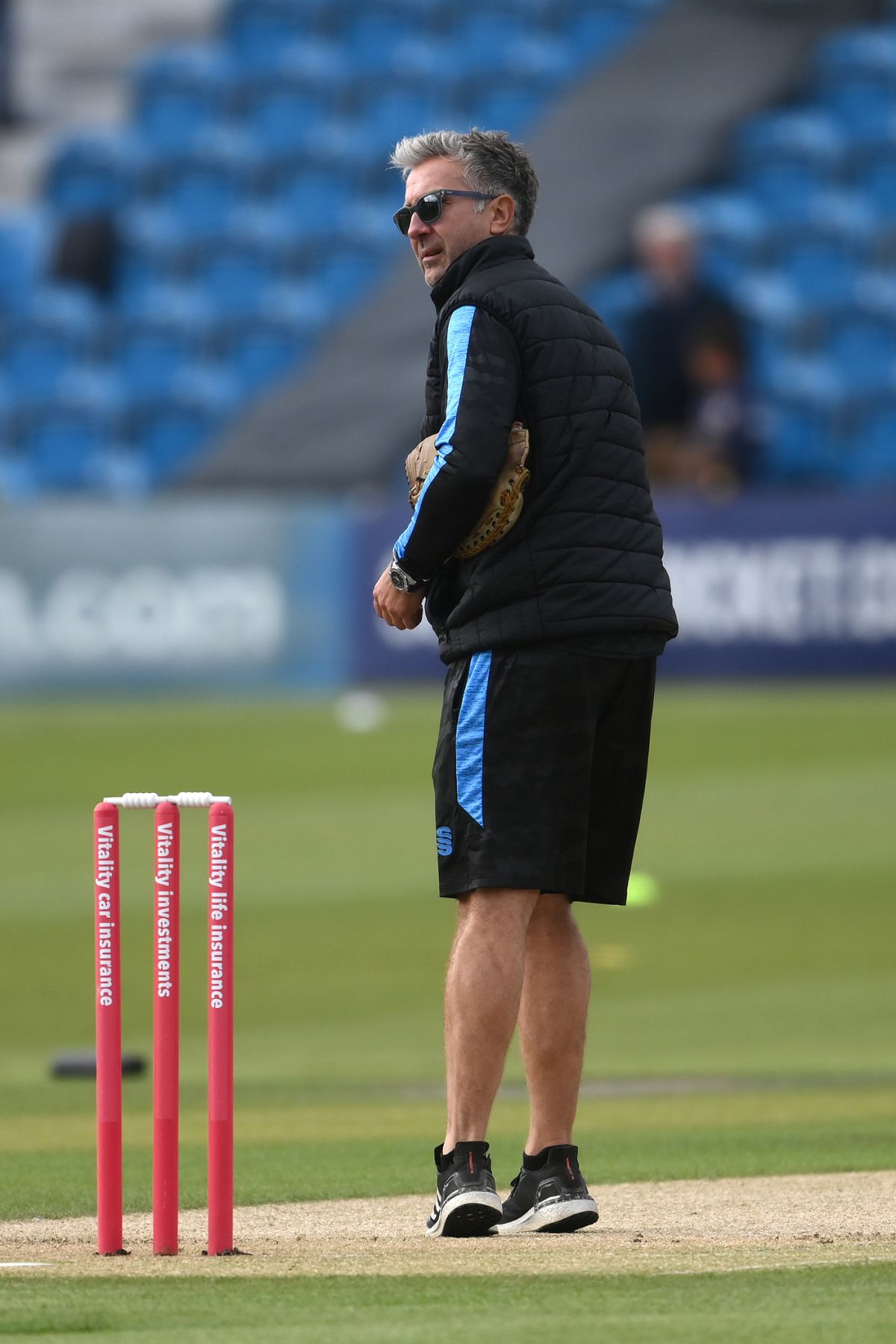 Sussex coach Ian Salisbury takes a look at the pitch