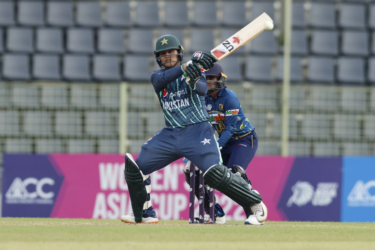 Ayesha Naseem slammed two sixes to take Pakistan over the line, Pakistan vs Sri Lanka, Women's Asia Cup, Sylhet, October 11, 2022