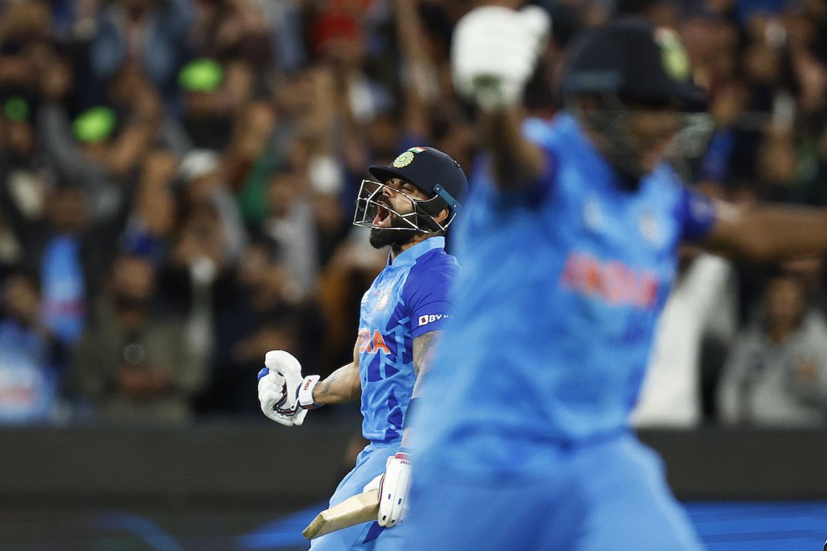 Virat Kohli Celebrates An Iconic Innings And Victory 1493