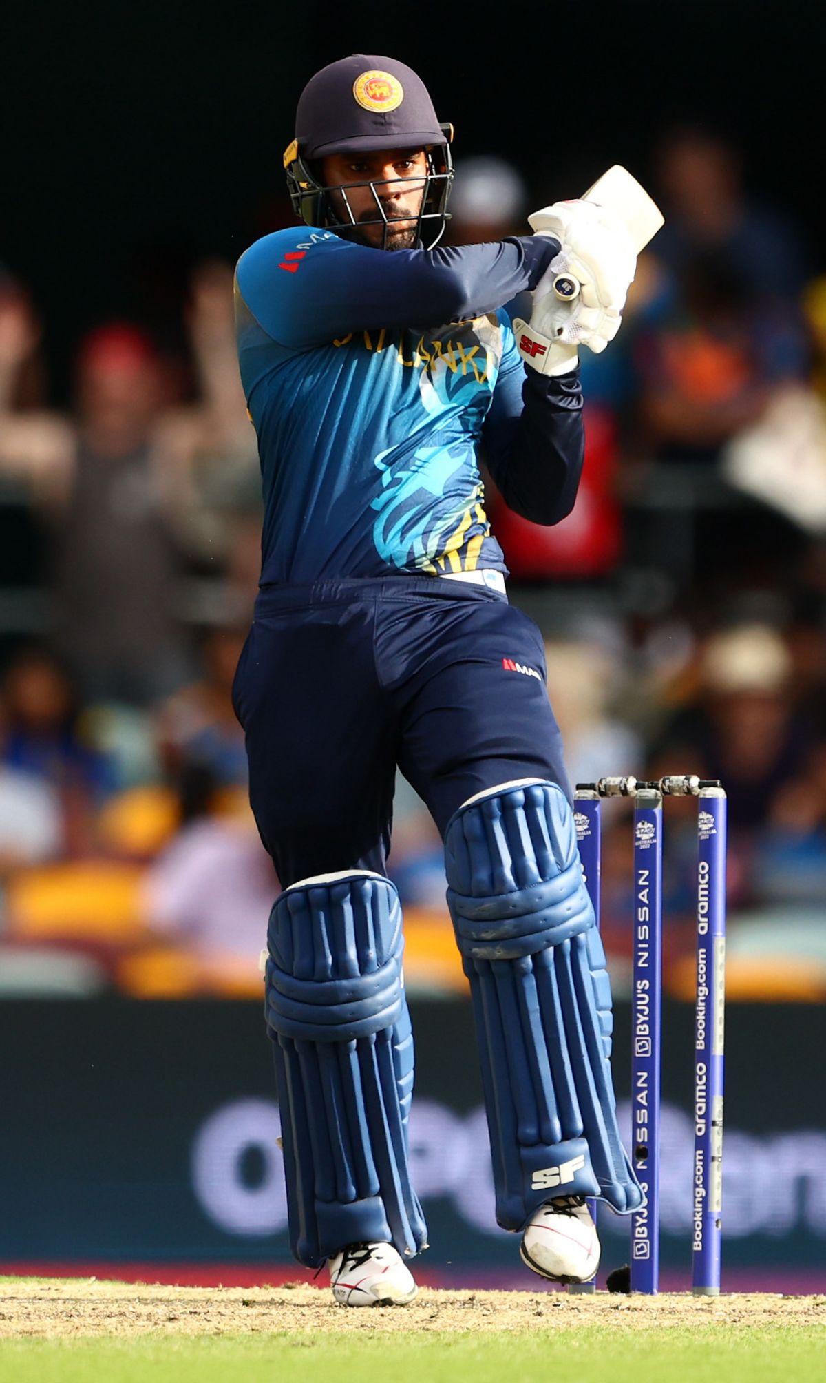 Dhananjaya de Silva took charge after the Sri Lanka openers fell, Afghanistan vs Sri Lanka, T20 World Cup, Brisbane, November 1, 2022