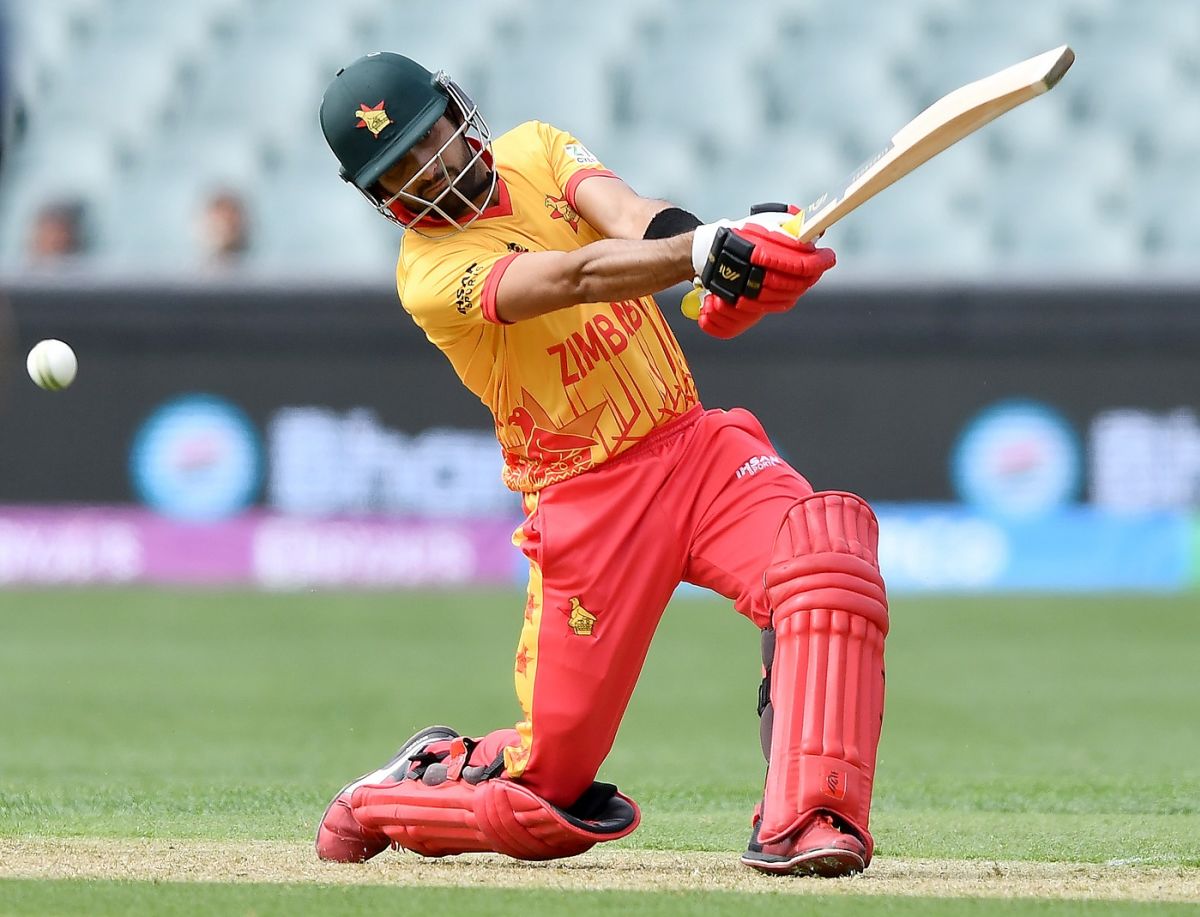 Sikandar Raza top-scored with a 24-ball 40, Netherlands vs Zimbabwe, Men's T20 World Cup 2022, Group 2, Adelaide, November 2, 2022