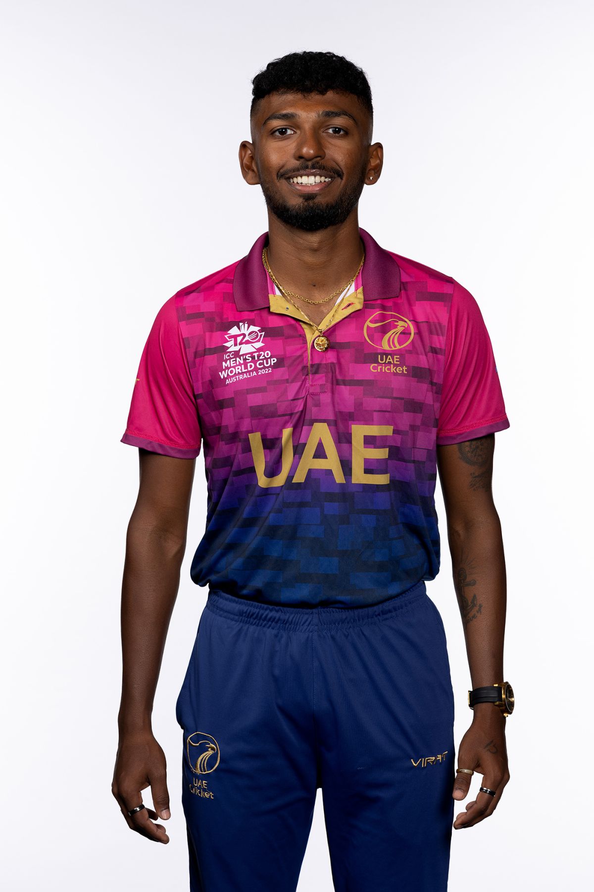 Karthik Meiyappan, player portrait 2022 | ESPNcricinfo.com