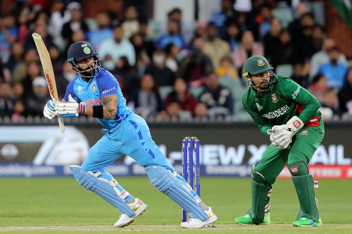 Virat Kohli didn't quite take off, but scored runs at a decent clip, Bangladesh vs India, T20 World Cup, Adelaide, November 2, 2022