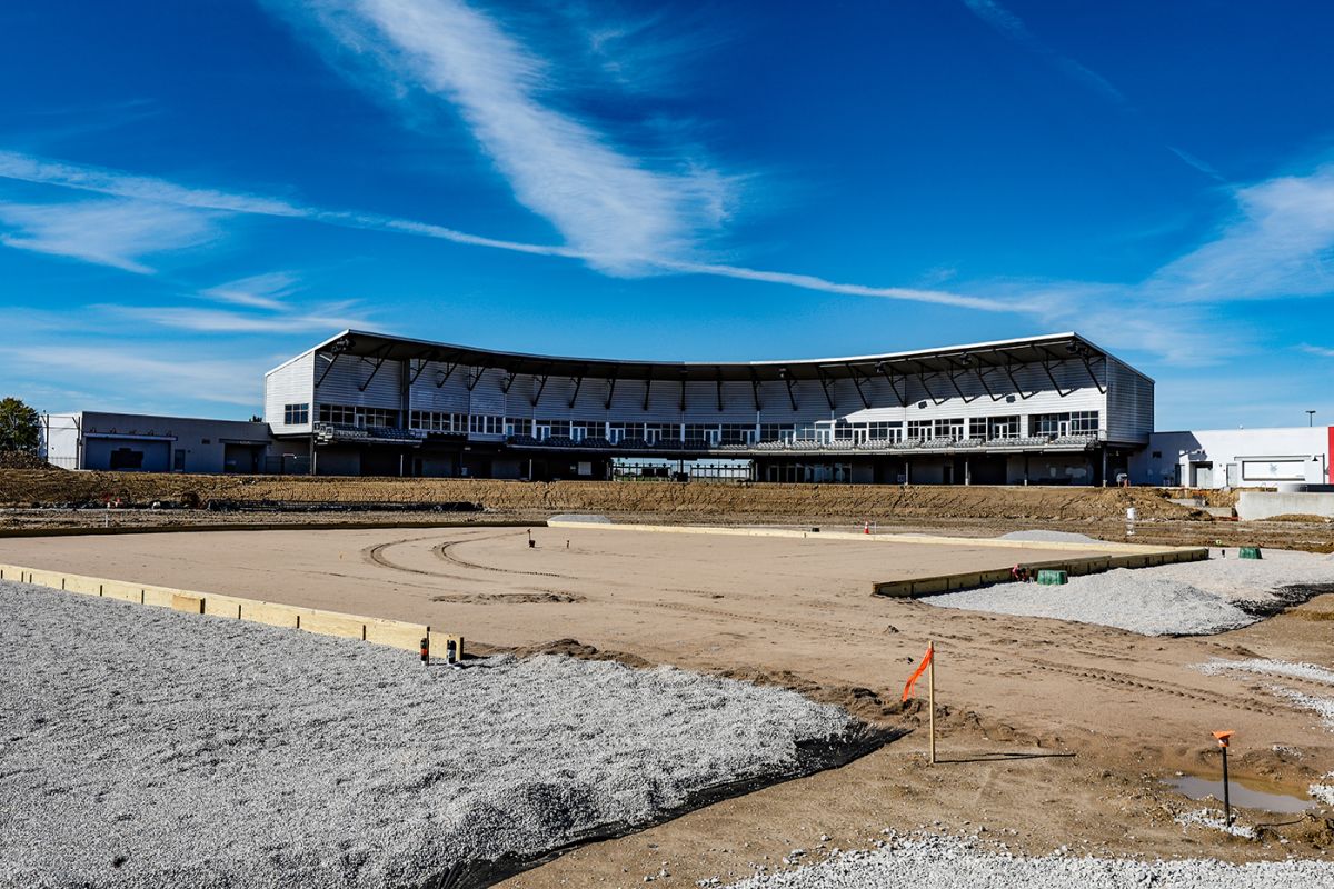 Renovation work is being carried out at Grand Prairie Stadium