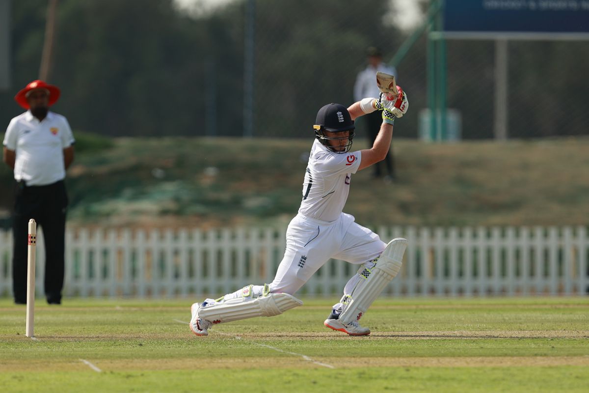 Ollie Pope, standing in as captain, made an assured century