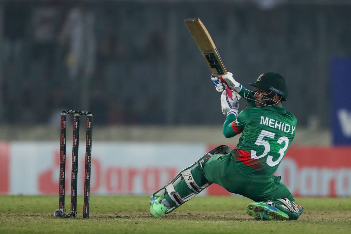 Mehidy Hasan Miraz Plays A Scoop | ESPNcricinfo.com