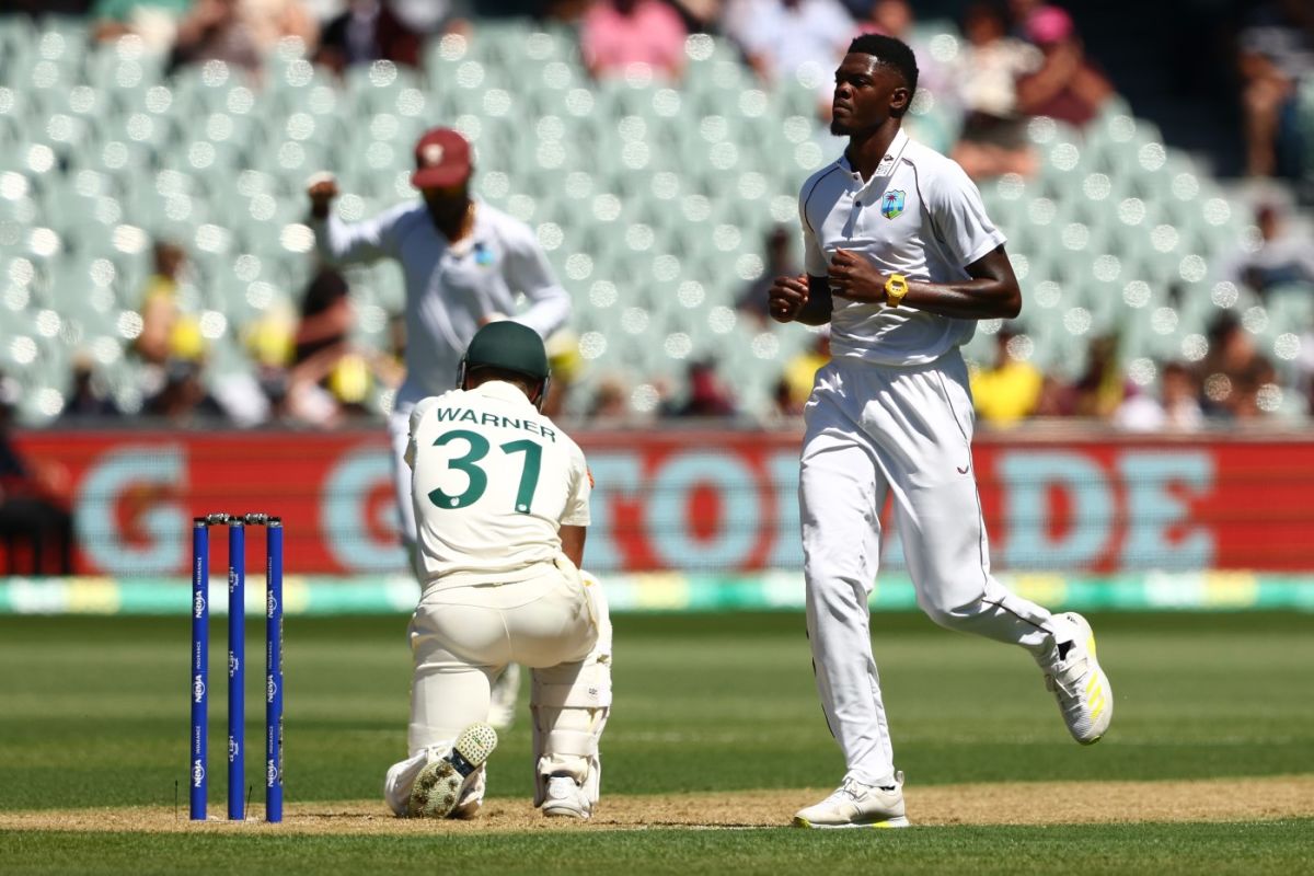 Alzarri Joseph Celebrates The Wicket Of David Warner | ESPNcricinfo.com