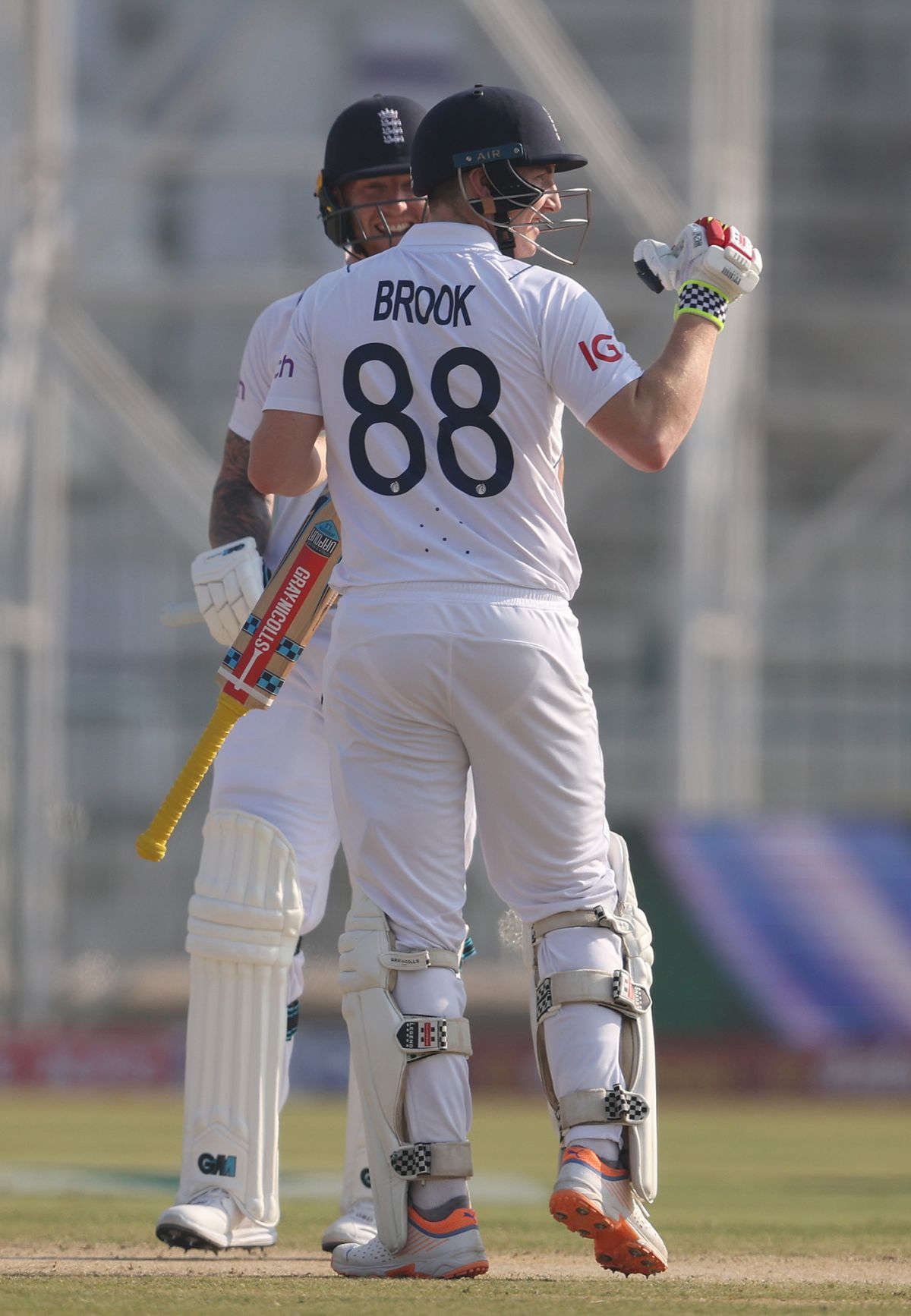 Harry Brook Celebrates His Hundred With Ben Stokes | ESPNcricinfo.com