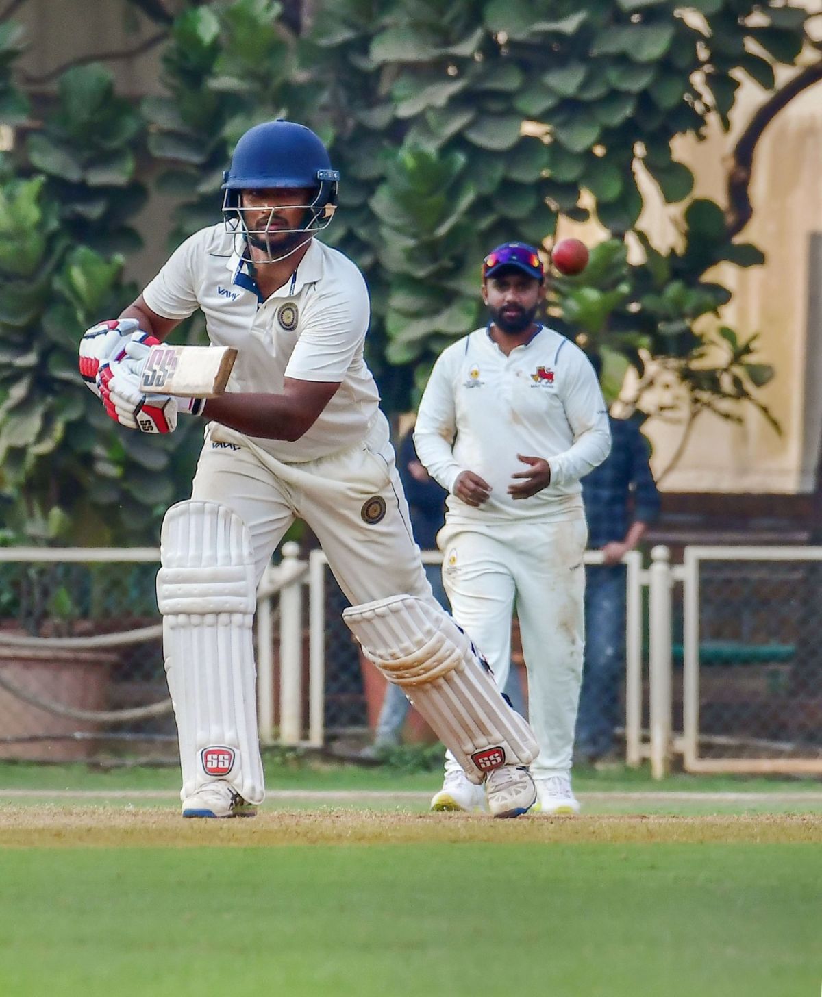 Rohit Rayudu taps one away