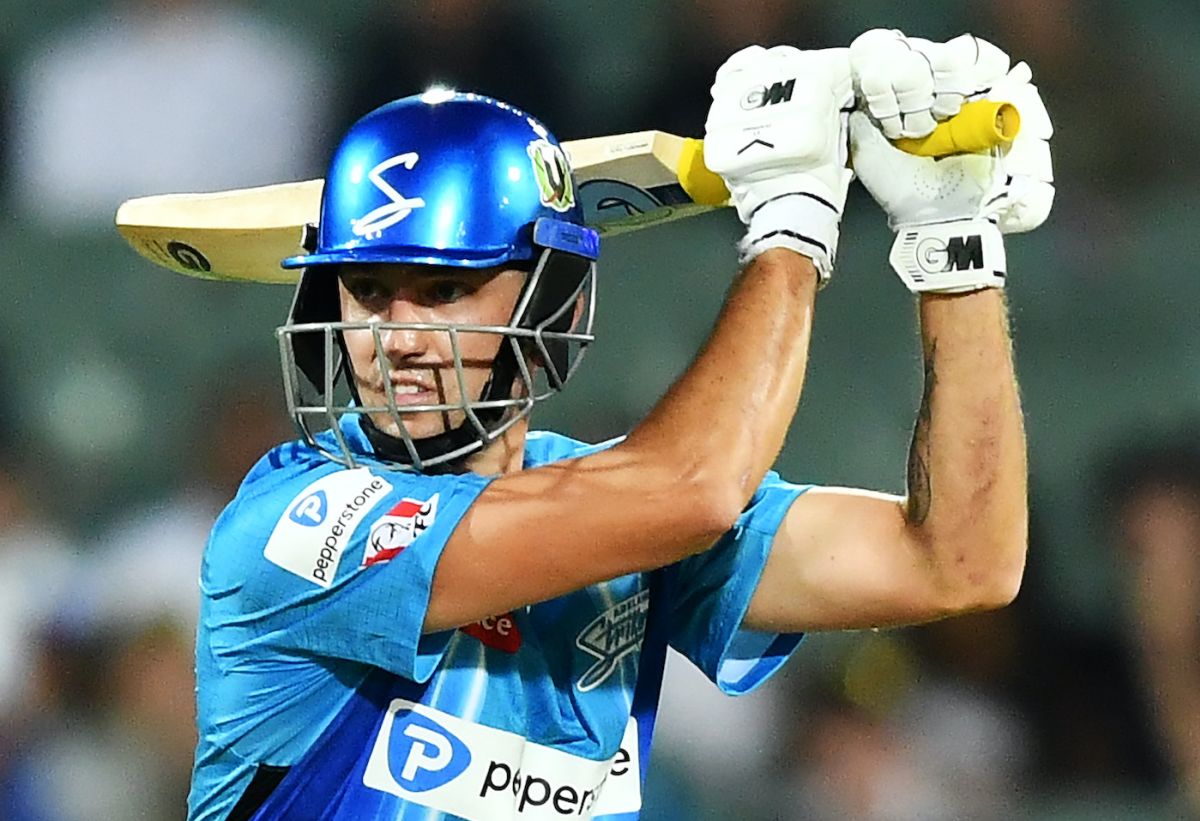 Matthew Short shared a 124-run stand for the second wicket, Adelaide Strikers vs Hobart Hurricanes, Big Bash League 2022-23, Adelaide, January 05, 2023
