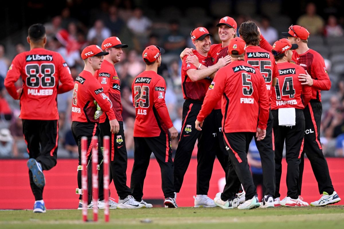 Melbourne Renegades players celebrate