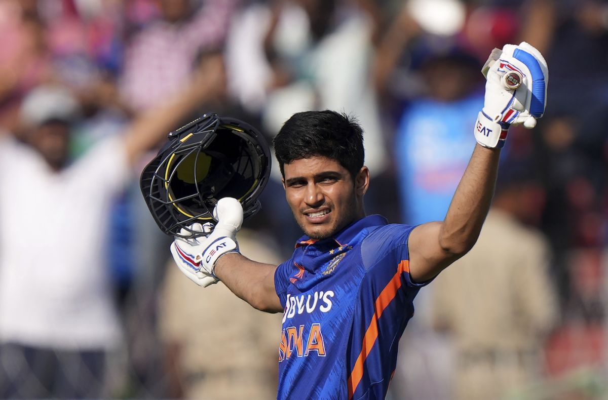 Shubman Gill brought up his third ODI century, and second in as many ...