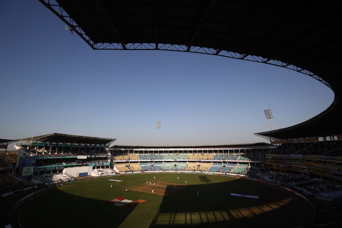 A wide shot of the second day's play, India vs Australia, 1st Test, Nagpur, 2nd day, February 10, 2023