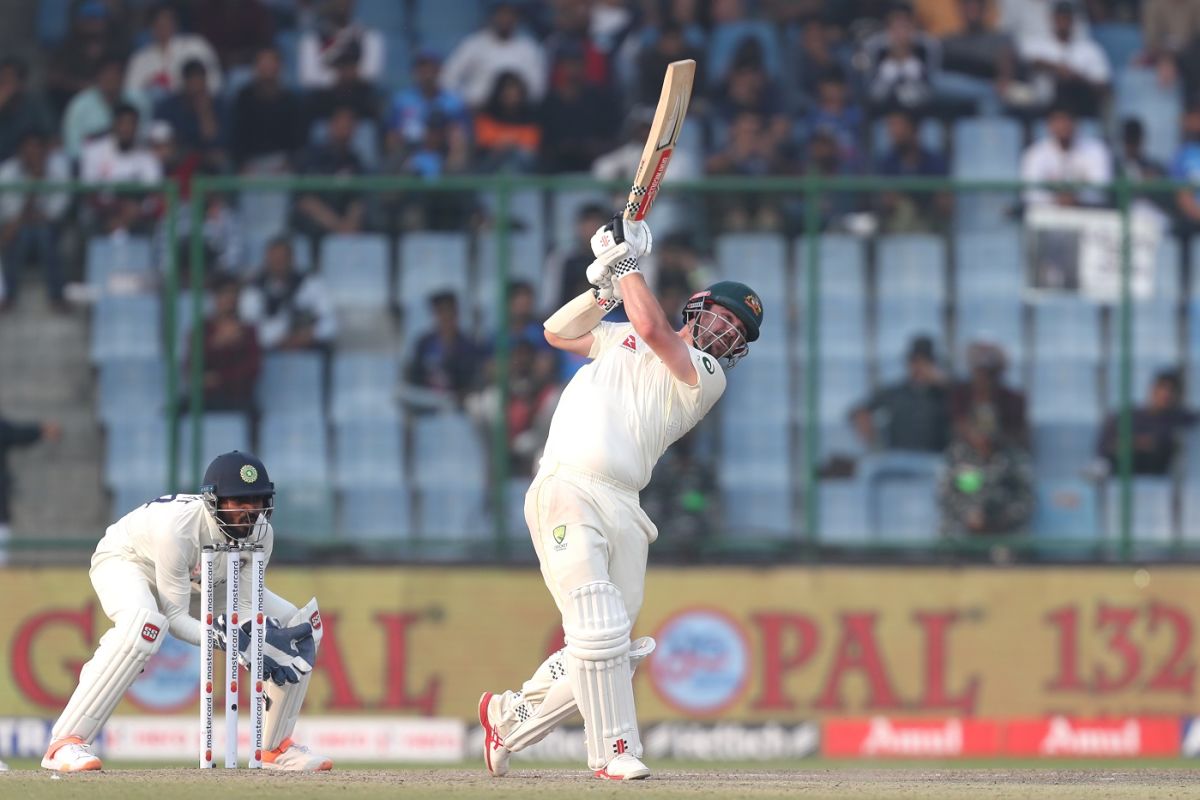 Travis Head lofts R Ashwin back over his head, India vs Australia, 2nd Test, Delhi, 2nd day, February 18, 2023